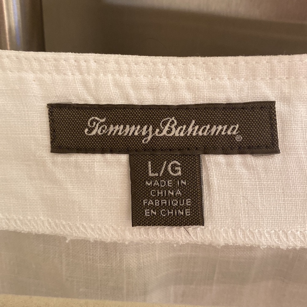 Tommy Bahama embroiled linen tunic beach cover-up - Picture 4 of 8